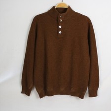 Maglione RVSP da Uomo Marrone 100% Cashmere Presunta Taglia 50 Taglia L