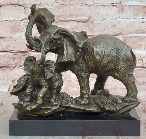 Elefante famiglia bronzo - elefante,