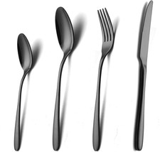 Set Posate Nero 6 Persone in
