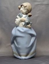 Lladro Girl Holding Sleepy