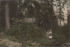 Antica foto colorata a mano