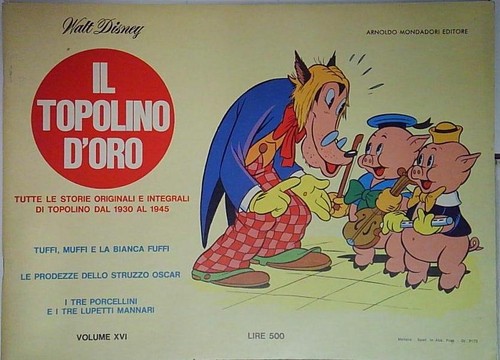 Topolino oro volume - d'oro, xvi