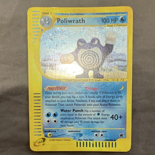 Poliwrath 165 holo - poliwrath, 24/165