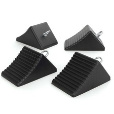 Wiltec Set 4 Cunei fermaruota 205 x 125 x 100 mm Rimorchi Camper Auto Barche