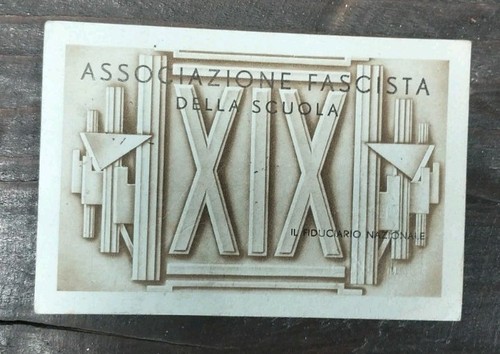Tessera associazione fascista - associazione,