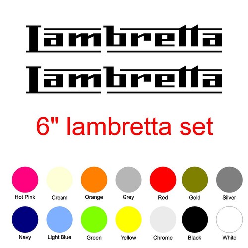 Set adesivi vinile lambretta - adesivi,