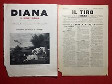 DIANA CACCIA Rivista n. 7 del 5-8-1911 completo del Supplemento IL TIRO