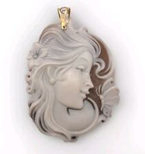 Ciondolo Con Cammeo In Sardonica Torre Del Greco Oro 750