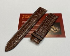 Cinturino coccodrillo marrone Eberhard 21021 Aliante originale no fibbia