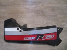 Carena laterale rosso-nero, GSXR 750, GR75A o GSXR 1100, 85-88, GU74C,