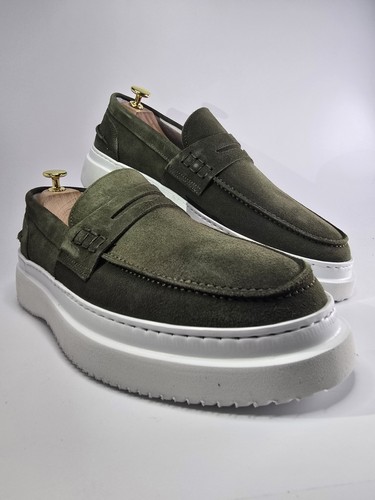 Sneacker pollini verde oliva - sneacker,