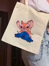 borsa tote Bag Tela Colorata Dipinta A Mano Artigianale Unica Pop Artigianale