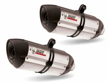TERMINALI MIVV SUONO INOX-CARBONIO PER SUZUKI DL V-STROM 1000 2002-2013