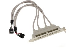 Squadra USB 2.0 4 Porte Tipo A Per Porte Interne Di Scheda Madre USB2 In 9 Pin