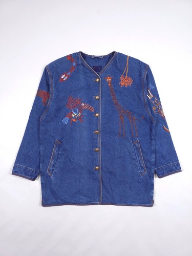 Giacca denim ricamata bogner - denim,