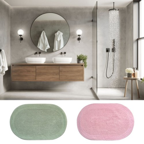 Tappeto bagno ovale puro - ovale, in