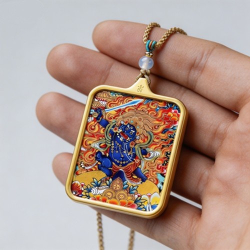 Ciondolo thangka tibetano - ciondolo,