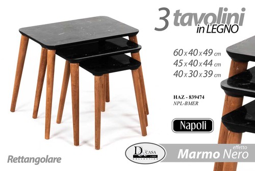 Set tris tavolini - set,