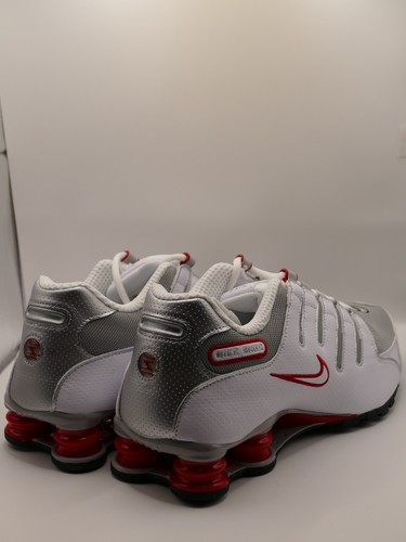 Nike shox bianco argento - bianco,
