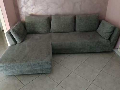 Divano grigio tessuto - divano,