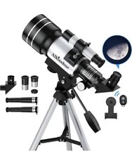 Telescopio per adulti e bambini, ALkinshue 70 mm apertura 300 mm AZ Mount (k1F)