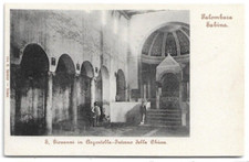 CARTOLINA DI ROMA ,PALOMBARA SABINA - S. GIOVANNI IN ARGENTELLA - INTERNO CHIESA