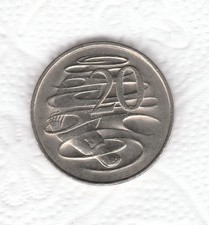 N  34  AUSTRALIA   RARA  MONETA  20  CENTESIMI  1981