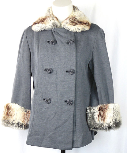 Cappotto pelliccia coniglio - pelliccia, di