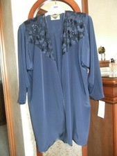 Spolverino blu donna misto