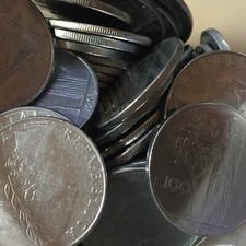 Lotto di 10 monete 100 Lire