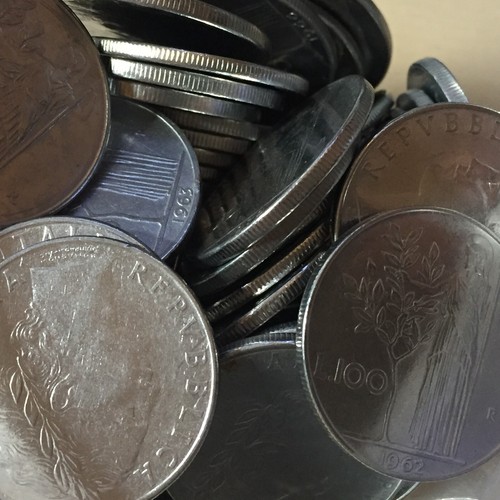 Lotto monete 100 lire - monete,