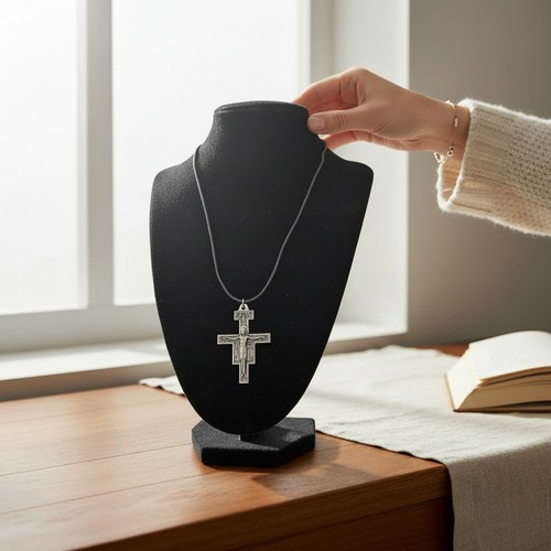 Collana con croce - croce, san
