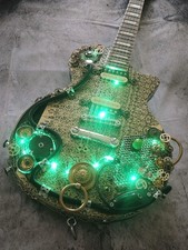 Chitarra elettrica steampunk - chitarra,
