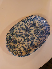 Bavaria Hohenberg Porcellana Piatto Ovale Modello Margherite 1814 1939 35,5 CM