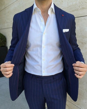 abito uomo gessato elagante