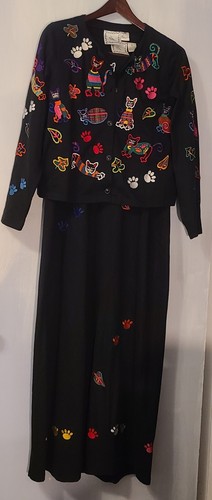 Abito lungo cardigan vintage - lungo,