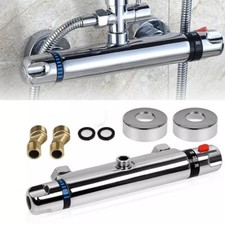 Termostato sistema doccia rubinetto doccia doccetta set doccia miscelatore cromo DHL