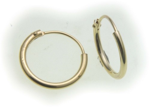 Orecchini cerchietti oro - orecchini,