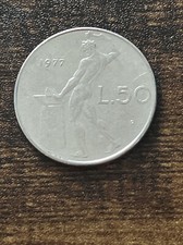 1977 Italy 50 Lire Lira Actual