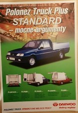 Brochure vendita auto DAEWOO POLONEZ TRUCK. Testo polacco - prospetto / catalogo auto