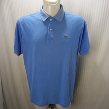 Articolo e4039 polo uomo Lacoste azzurra, taglia 6/XL, ascelle 61cm, spalle 50cm