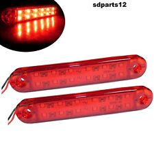 2 Luci Ingombro Rossi Camion Autocarro Segnalatori 24Volt Luci Fanali 12 LED