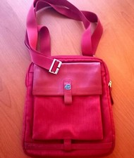 Piquadro - Borsello  in pelle e tessuto  porta iPad / Ebook Tracolla 