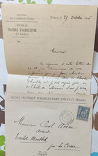 vielle lettre avec sa