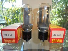 BRIMAR U52 5U4G COPPIA DI TUBI