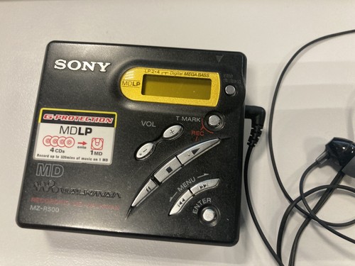 Sony minidisc r500 black - sony,