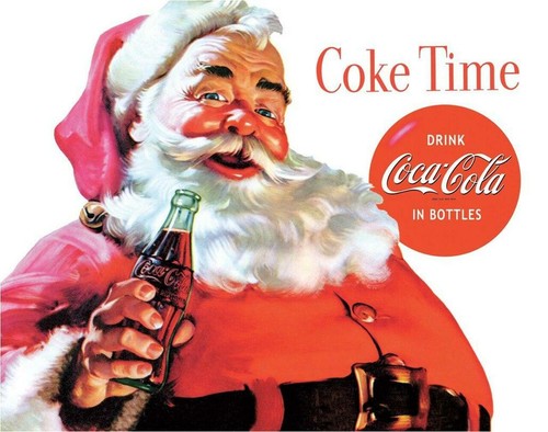 Insegna metallo tempo coca - insegna,