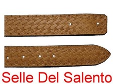 Cintura in cuoio INCISA A MANO SENZA fibia Cowboy Country Western americana