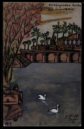 Cartolina artistica dipinta - , a