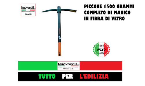 Piccone manico fibra vetro - piccone,